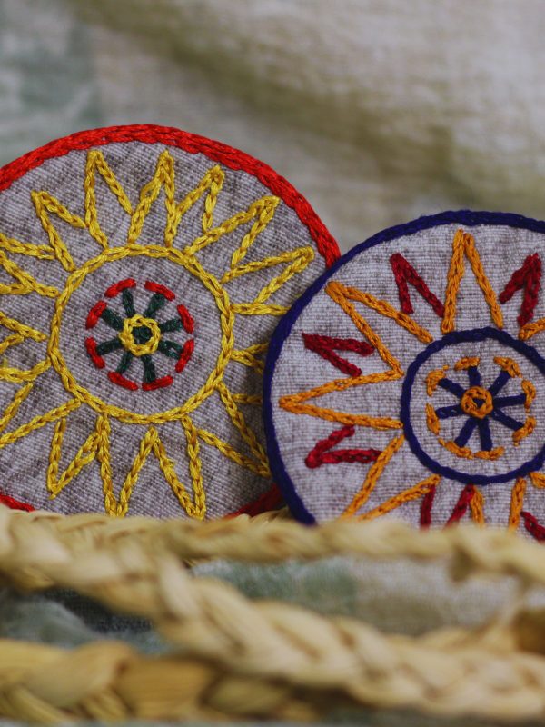 Bag Brooch: Sun & Spider