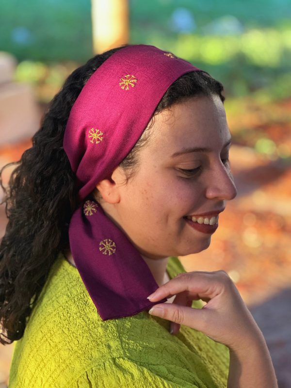 Siwan Motifs Hand-embroidered Strip Bandana