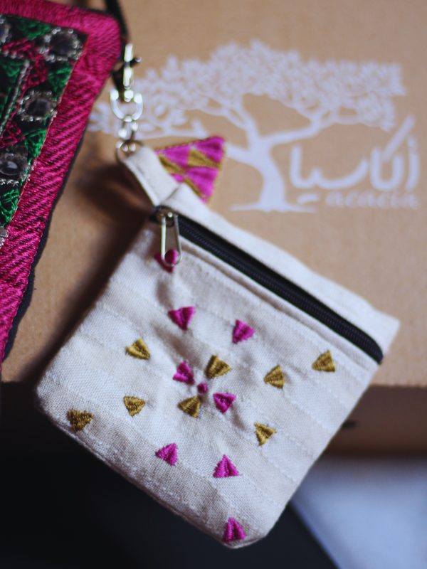 Hand-embroidered Coin Purse